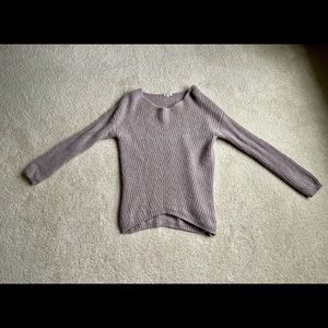 Garnet Hill 100% cashmere rib pullover